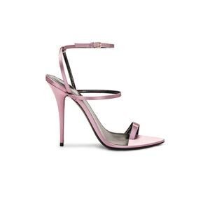 Saint Laurent 'Dive' Pink Leather Sandal Size 8